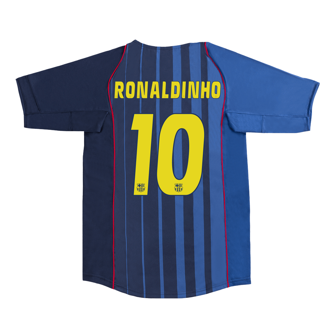 Retro RONALDINHO #10 2004/05 Barcelona Away Soccer Jersey Top Soccer Jerseys Store