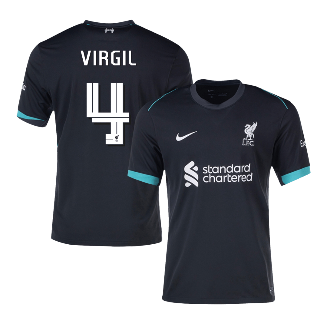 VIRGIL #4 Liverpool Away  Soccer Jersey 2024/25 - UCL Top Soccer Jerseys Store