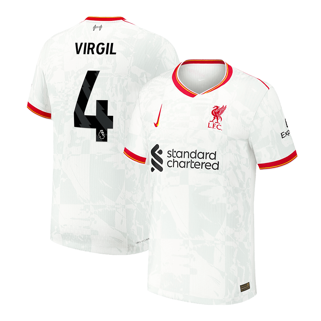 Player Version VIRGIL #4 Liverpool Third Away Soccer Jersey 2024/25 Top Soccer Jerseys Store