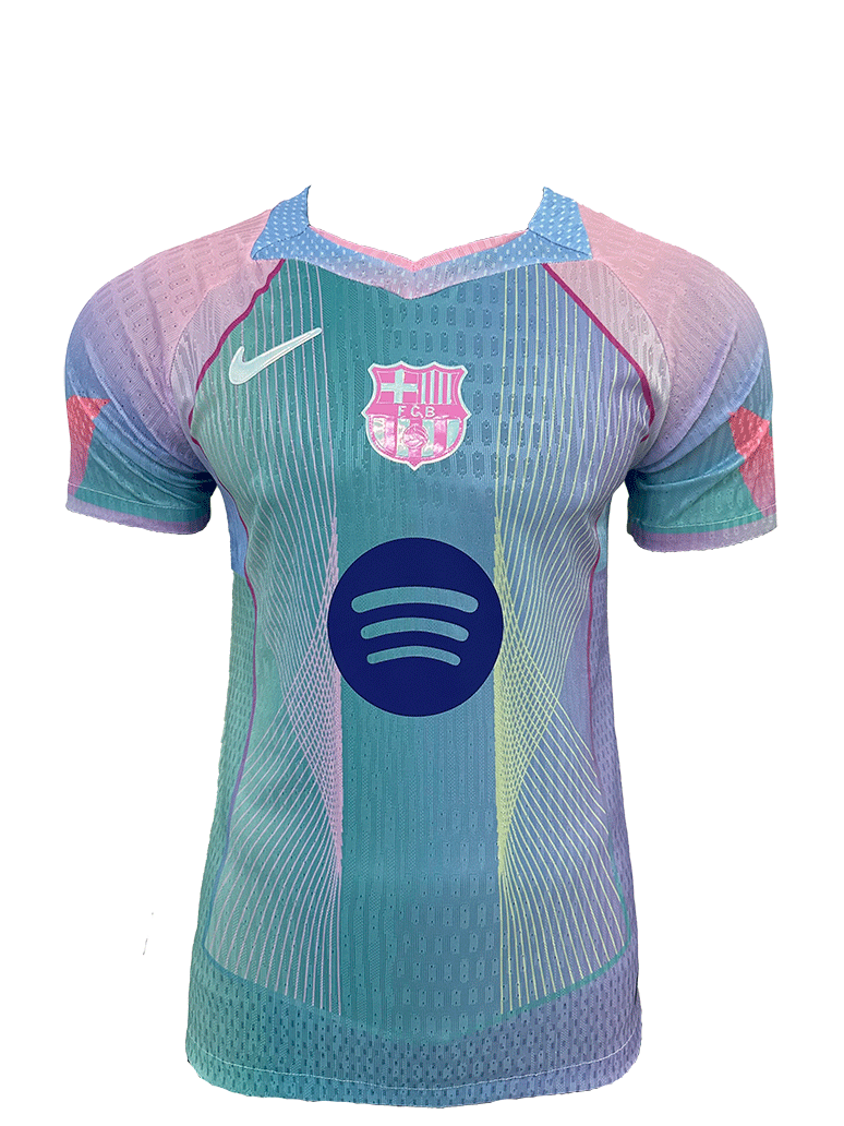 Player Version Barcelona design blue pink Jersey 25/26