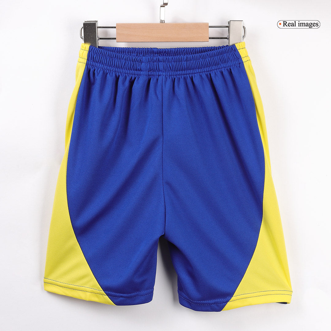 Kid's Al Nassr Home  Soccer Jersey Kit(Jersey+Shorts+Socks) 2024/25 Top Soccer Jerseys Store