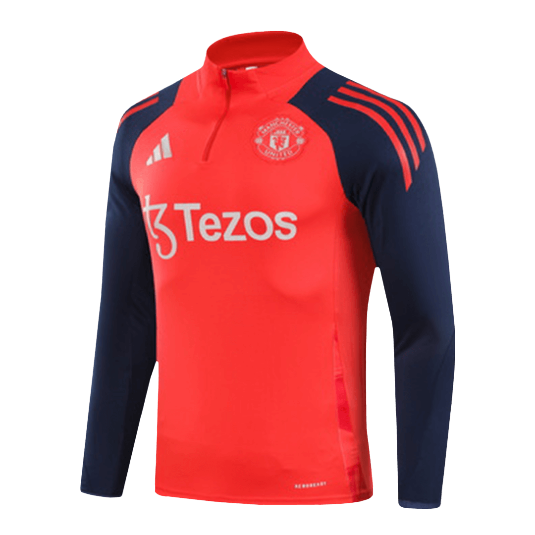 Manchester United Zipper Sweatshirt Kit(Top+Pants) 2024/25 Top Soccer Jerseys Store