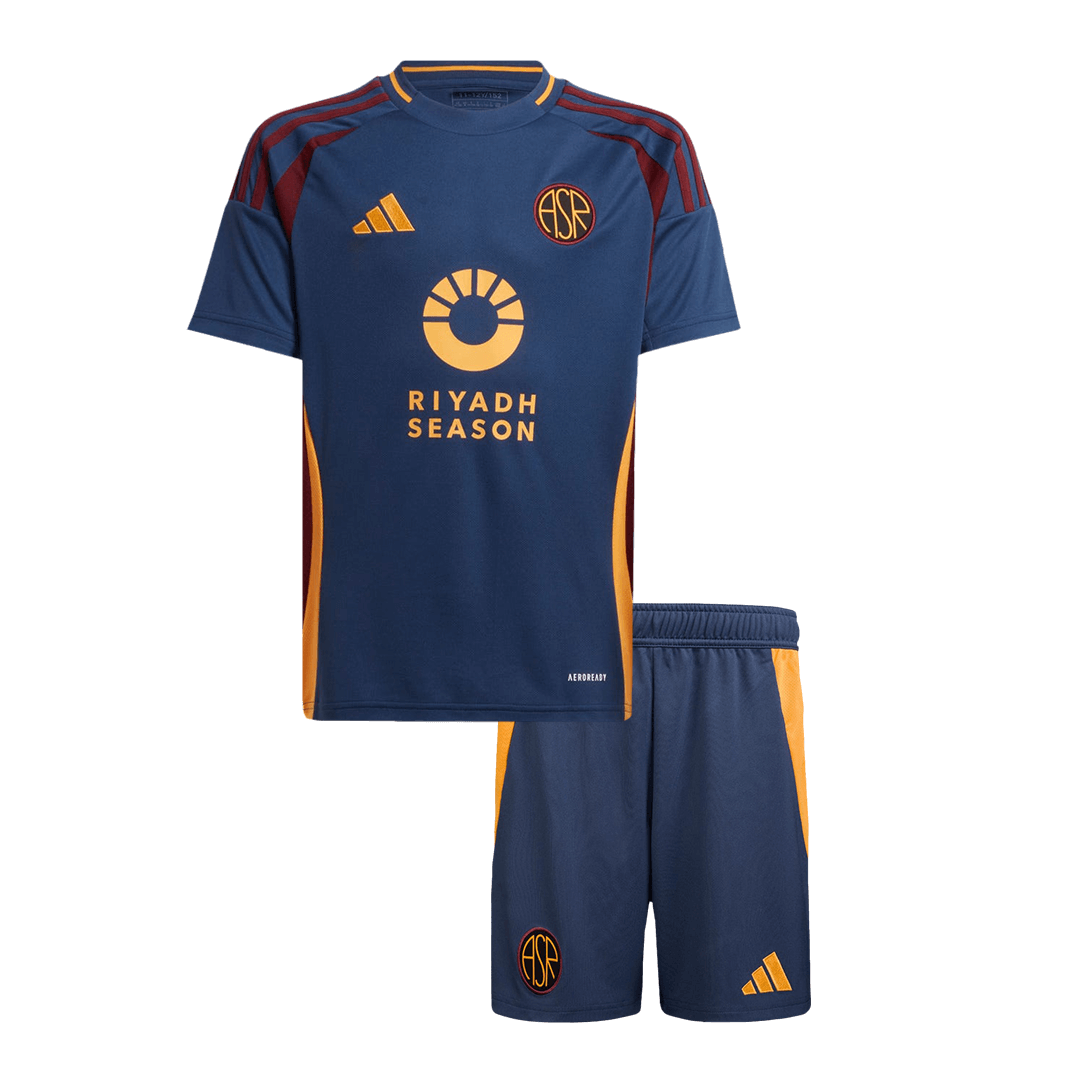 Kid's Roma Third Away  Soccer Jersey Kit(Jersey+Shorts) 2024/25 Top Soccer Jerseys Store