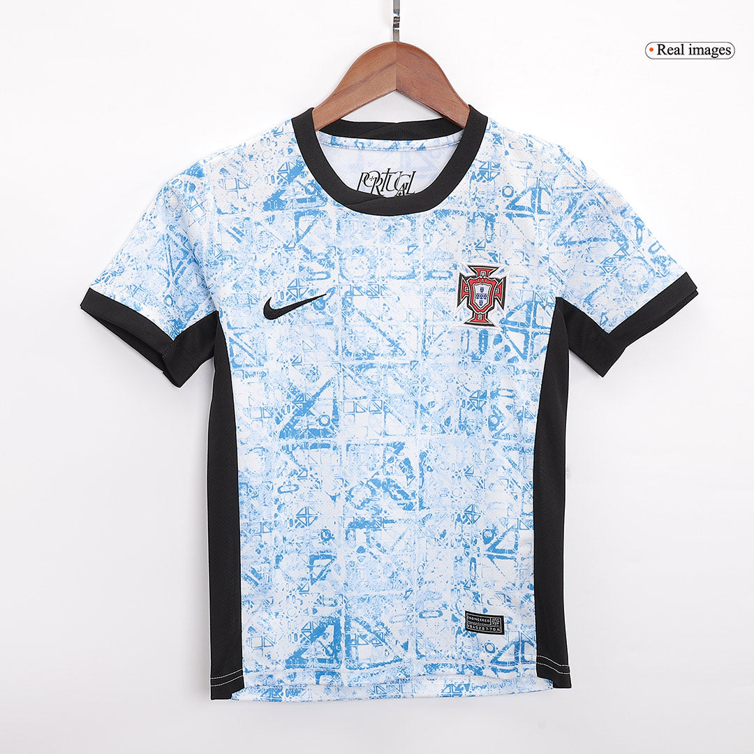 Kid's Portugal Away Jerseys Full Kit Euro 2024(Short+ Shorts+sock)