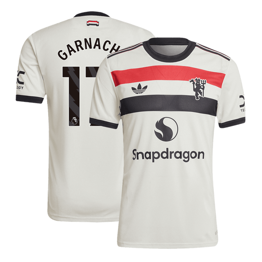 Player Version GARNACHO #17 Manchester United Third Away  Soccer Jersey 2024/25 Top Soccer Jerseys Store