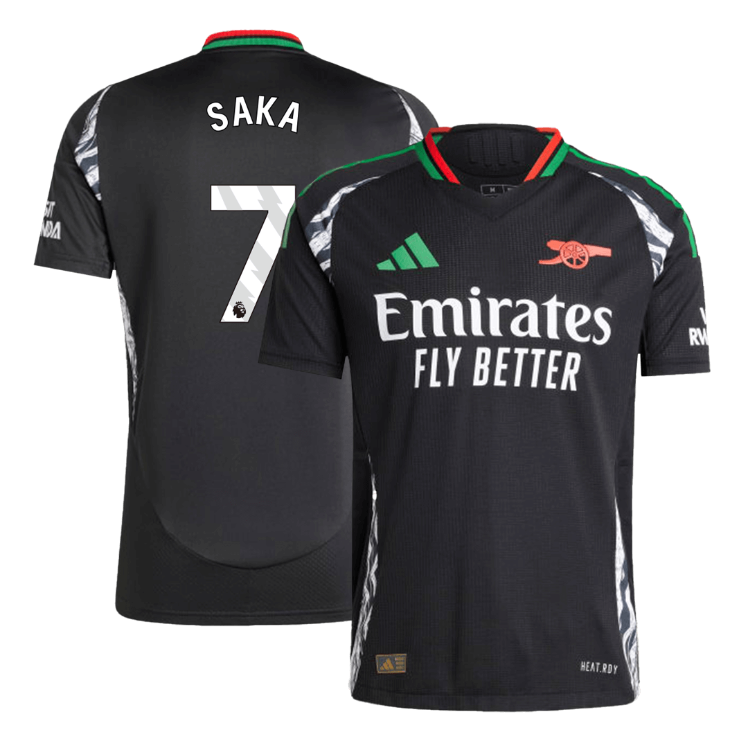 Player Version SAKA #7 Arsenal Away  Soccer Jersey 2024/25 Top Soccer Jerseys Store