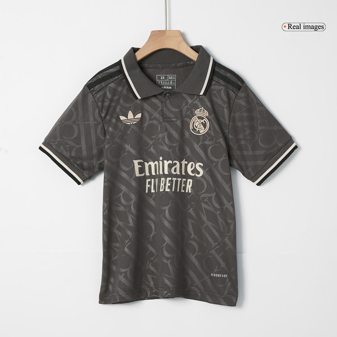 Kid's Real Madrid Third Away  Soccer Jersey Kit(Jersey+Shorts) 2024/25 Top Soccer Jerseys Store