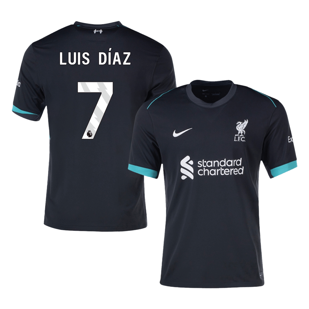 Luis Díaz #7 Liverpool Away  Soccer Jersey 2024/25 Top Soccer Jerseys Store