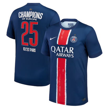 PSG Home Soccer Jersey 2024/25 Special Edition-Champions of Europe 2025