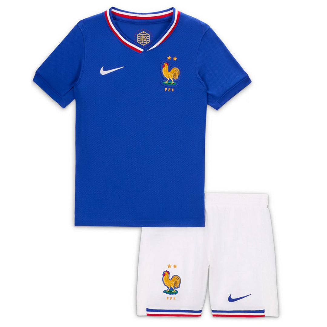 Kid's France Home Jerseys Kit(Jersey+Shorts) Euro 2024