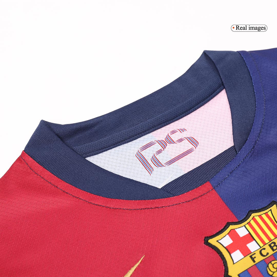 Kid's Barcelona Home  Soccer Jersey Kit(Jersey+Shorts+Socks) 2024/25 Top Soccer Jerseys Store
