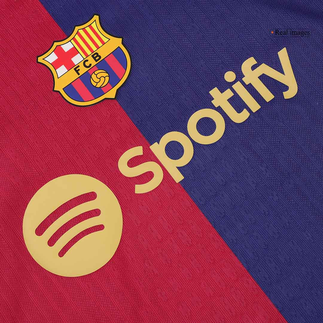 Player Version Barcelona Home  Soccer Jersey 2024/25 - 125th Anniversary Top Soccer Jerseys Store