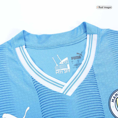 Player Version Manchester City Home  Soccer Jersey 2023/24 Top Soccer Jerseys Store