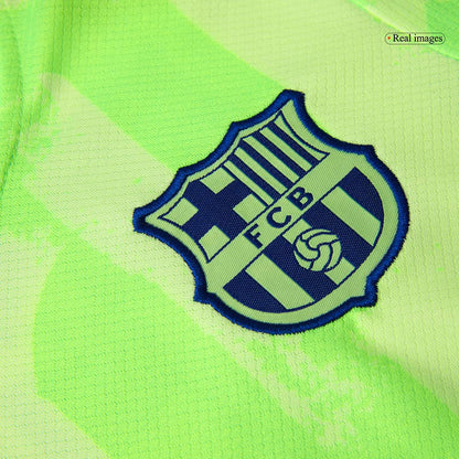 Kid's Barcelona Third Away  Soccer Jersey Kit(Jersey+Shorts+Socks) 2024/25- UCL (Spotify Logo Without Text) Top Soccer Jerseys Store