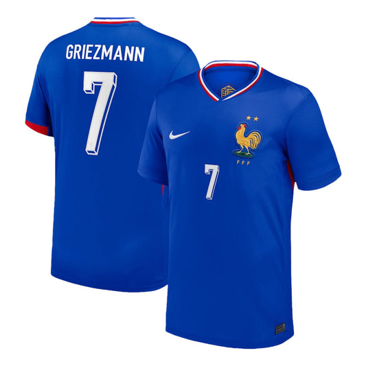 [Super Quality] Men's France GRIEZMANN #7 Home Soccer Jersey Euro 2024