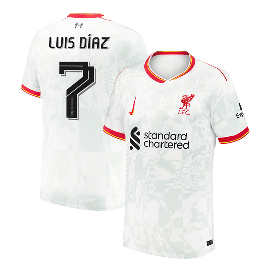 LUIS DÍAZ  #7 Liverpool Third Away  Soccer Jersey 2024/25 Top Soccer Jerseys Store