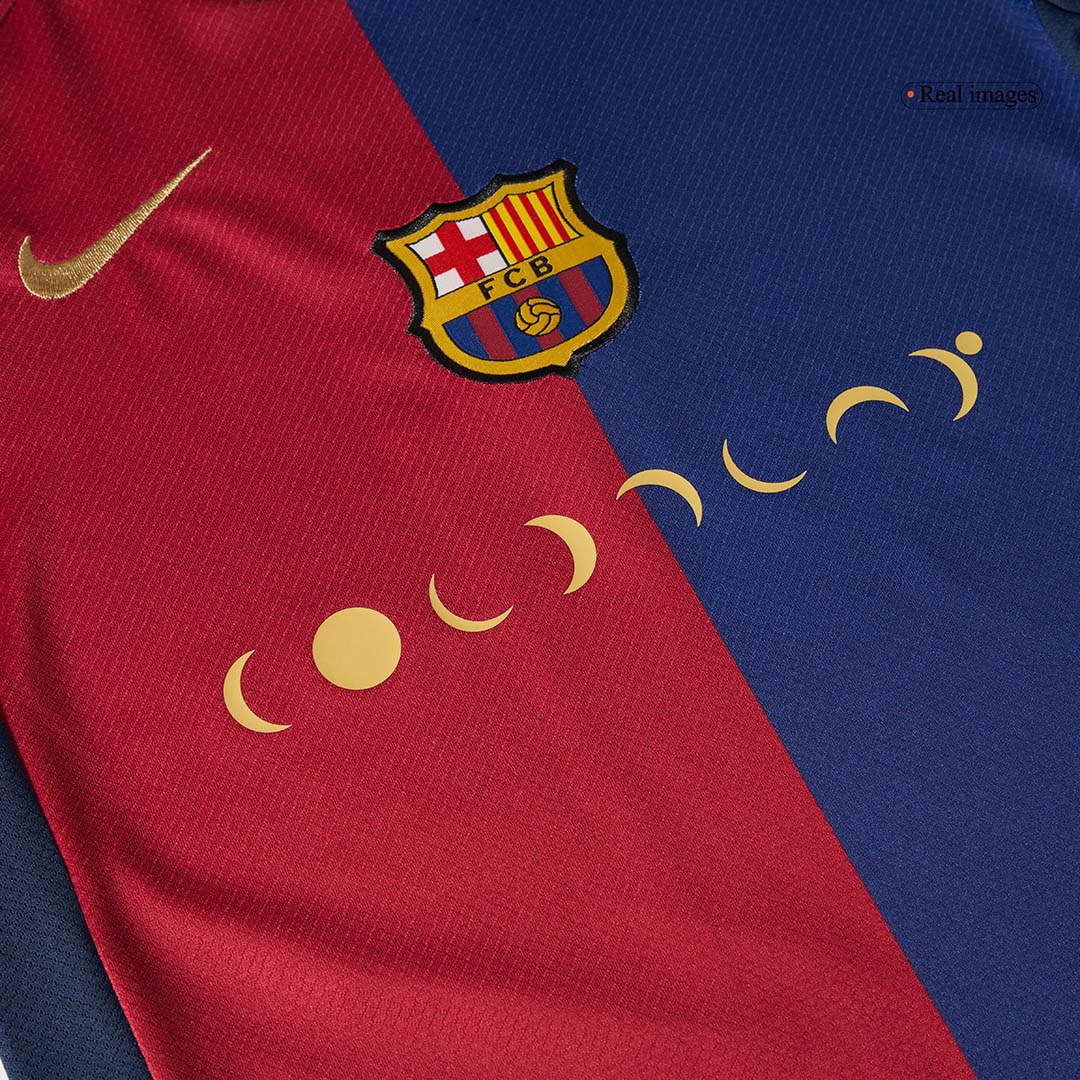 Kid's Barcelona Home  Soccer Jersey Kit(Jersey+Shorts) 2024/25 - COLDPLAY Top Soccer Jerseys Store
