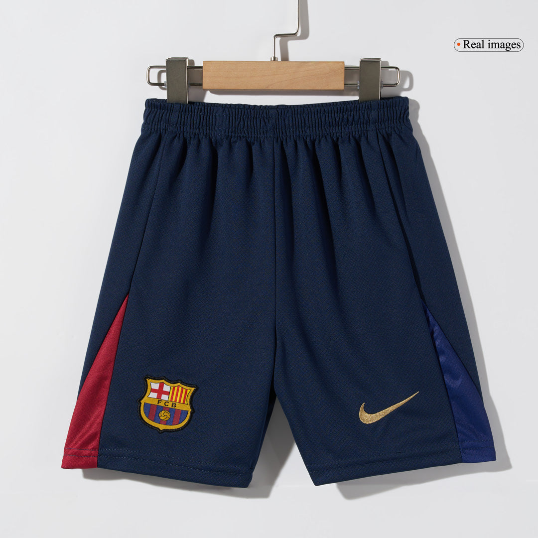 Kid's Barcelona Home  Soccer Jersey Kit(Jersey+Shorts) 2024/25 - COLDPLAY Top Soccer Jerseys Store
