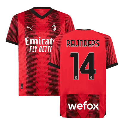 REIJNDERS #14 AC Milan Home  Soccer Jersey 2023/24 Top Soccer Jerseys Store