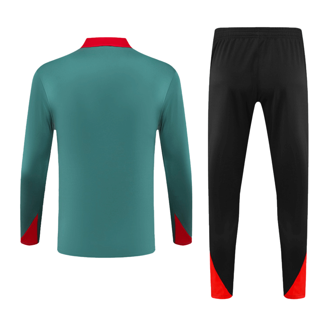 Kid's Liverpool Zipper Sweatshirt Kit(Top+Pants) 2024/25 Top Soccer Jerseys Store