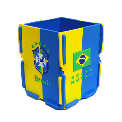 Soccer Fan Pen Holder Desk Organizer - Sports Memorabilia