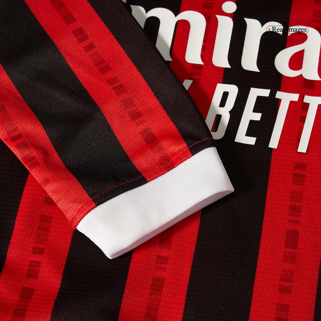 AC Milan Home Long Sleeve  Soccer Jersey 2024/25 Top Soccer Jerseys Store