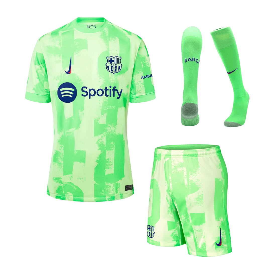Barcelona Third Away  Soccer Jersey Kit(Jersey+Shorts+Socks) 2024/25 Top Soccer Jerseys Store
