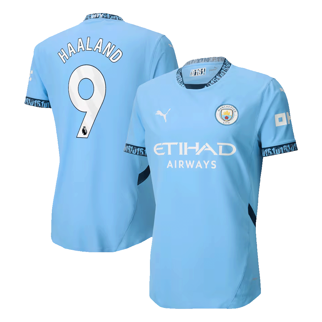 Player Version HAALAND #9 Manchester City Home  Soccer Jersey 2024/25 Top Soccer Jerseys Store