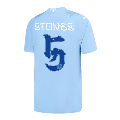 STONES #5 Manchester City Japanese Tour Printing Home  Soccer Jersey 2023/24 Top Soccer Jerseys Store