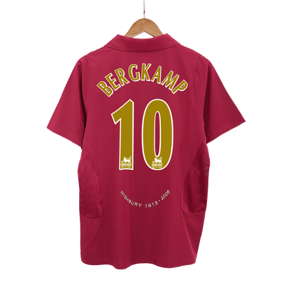 Retro BERGKAMP #10 2005/06 Arsenal Home  Soccer Jersey Top Soccer Jerseys Store