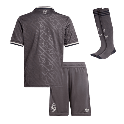 Kid's Real Madrid Third Away  Soccer Jersey Kit(Jersey+Shorts+Socks) 2024/25 Top Soccer Jerseys Store
