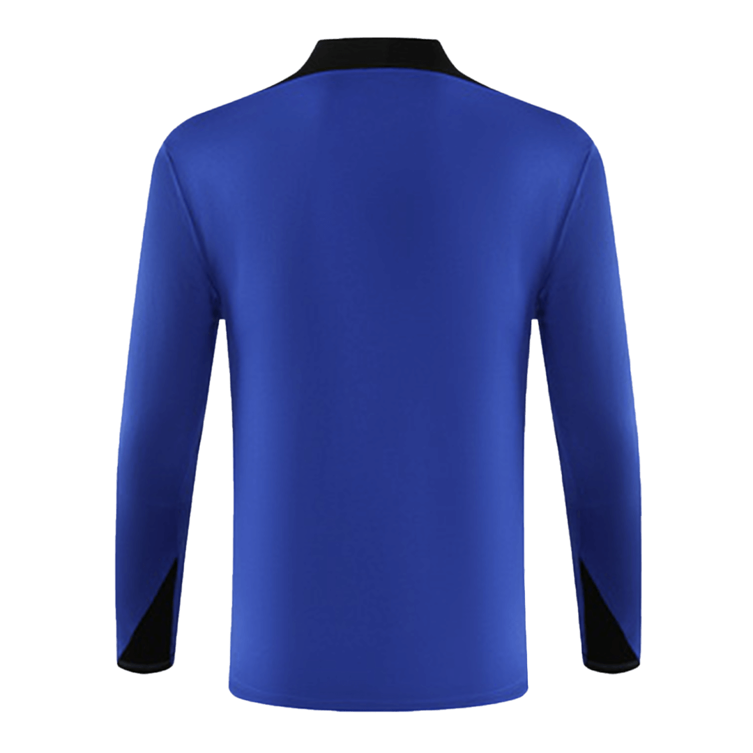 Kid's Barcelona Zipper Sweatshirt Kit(Top+Pants) 2024/25 Top Soccer Jerseys Store