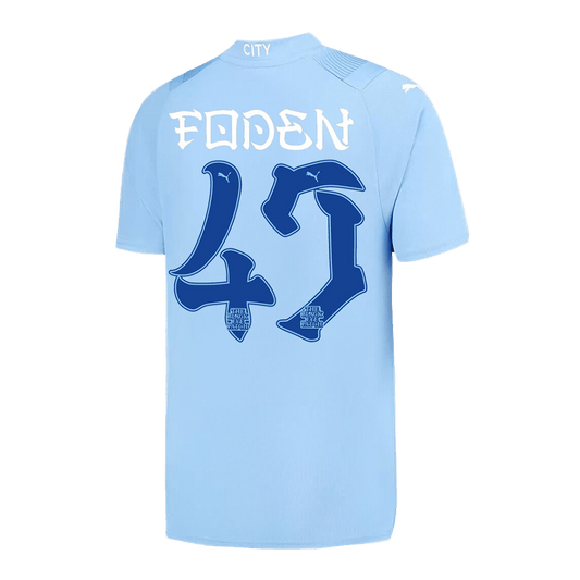 FODEN #47 Manchester City Japanese Tour Printing Home  Soccer Jersey 2023/24 Top Soccer Jerseys Store