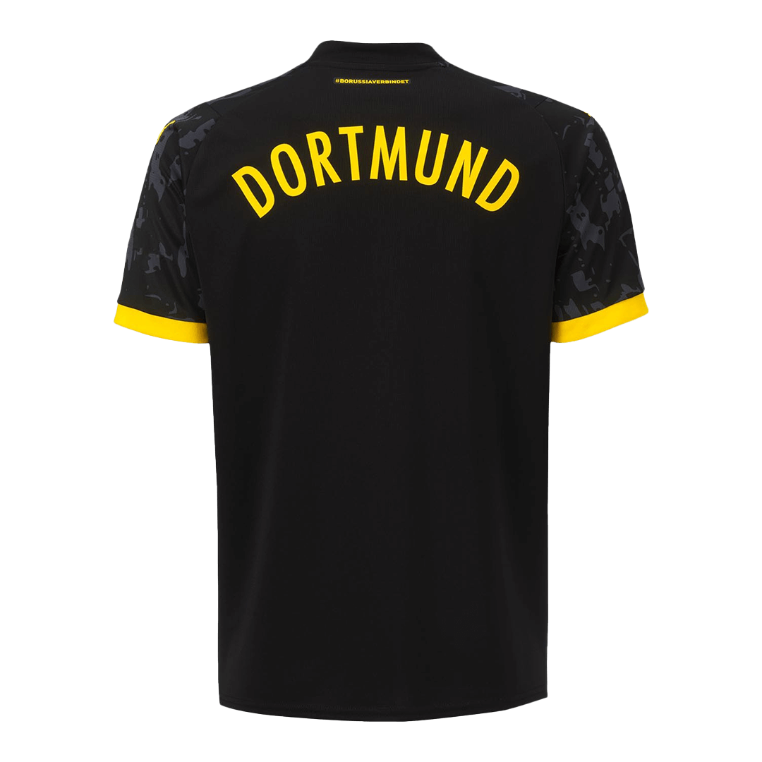 Kid's Borussia Dortmund Away  Soccer Jersey Kit(Jersey+Shorts) 2023/24 Top Soccer Jerseys Store