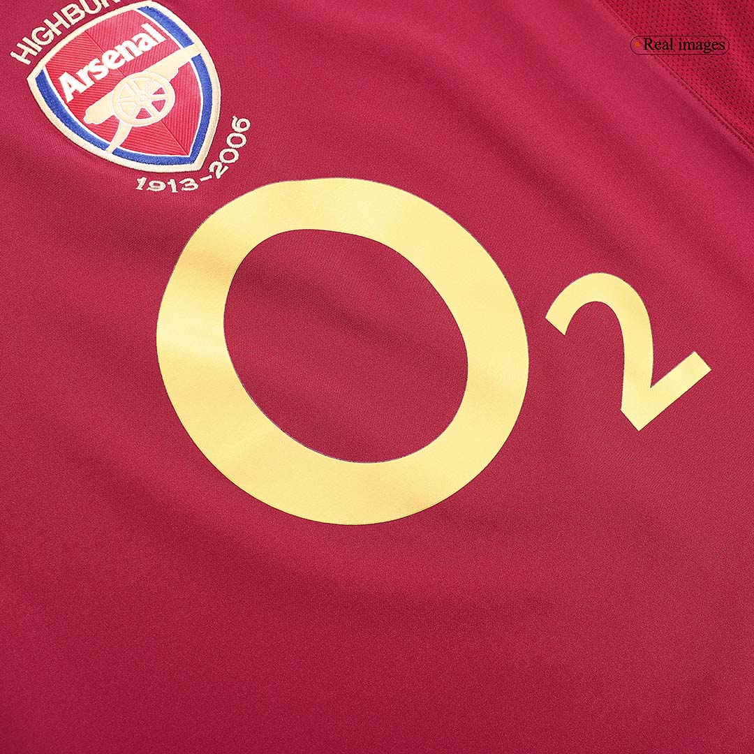 Retro BERGKAMP #10 2005/06 Arsenal Home  Soccer Jersey Top Soccer Jerseys Store