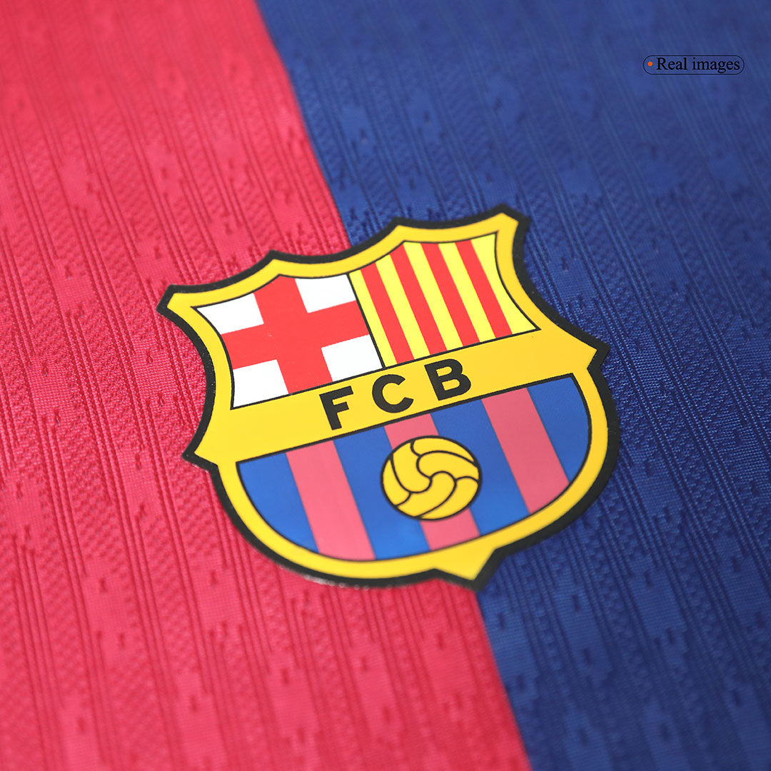 Player Version Barcelona Home  Soccer Jersey 2024/25 - 125th Anniversary(Spotify Logo Without Text) Top Soccer Jerseys Store