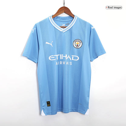 Manchester City CHAMPIONS OF EUROPE #23 Home  Soccer Jersey 2023/24 Top Soccer Jerseys Store