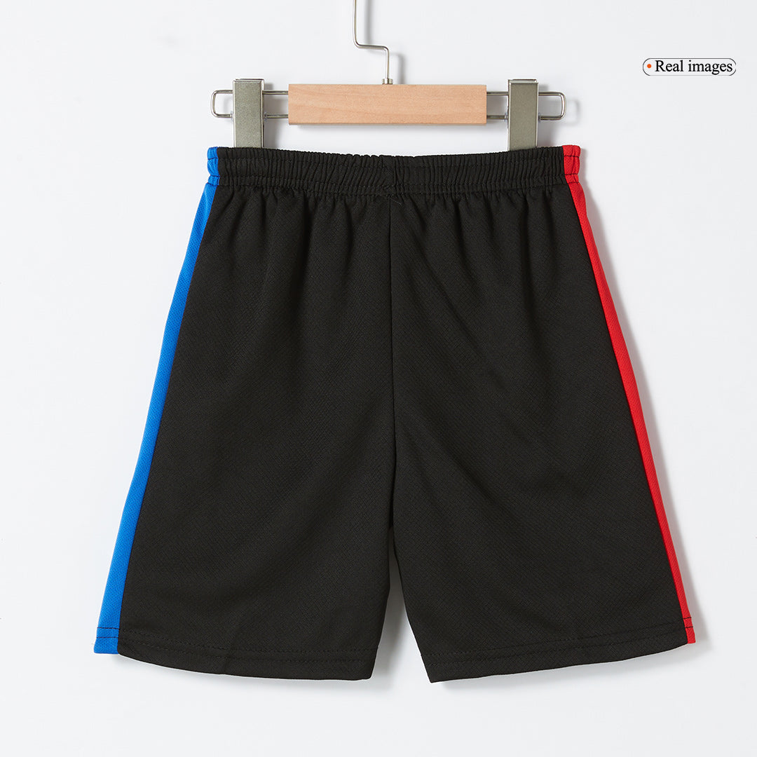 Kid's Barcelona Away  Soccer Jersey Kit(Jersey+Shorts) 2024/25 - Spotify Logo Without Text Top Soccer Jerseys Store