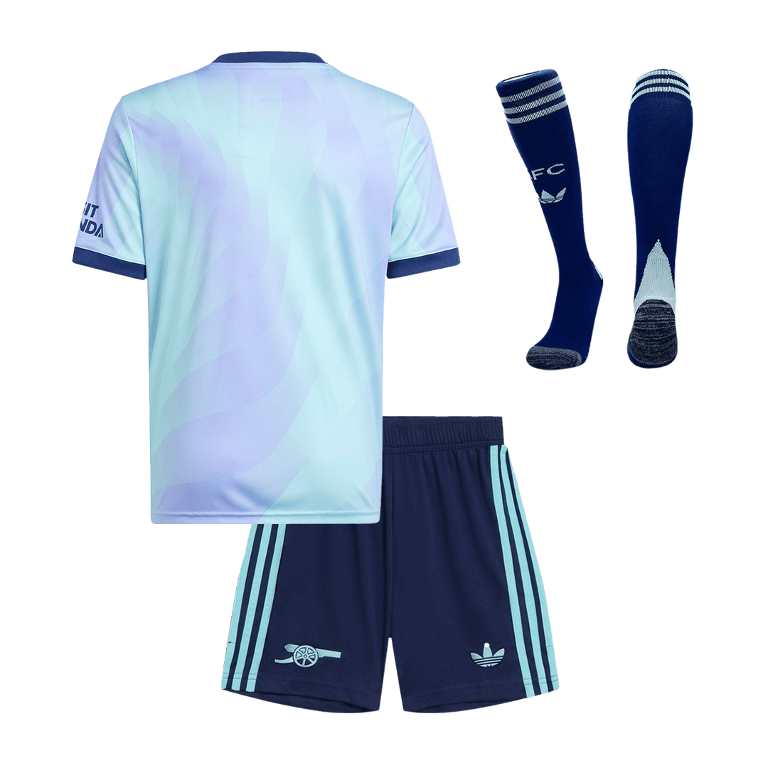 Kid's Arsenal Third Away  Soccer Jersey Kit(Jersey+Shorts+Socks) 2024/25 Top Soccer Jerseys Store