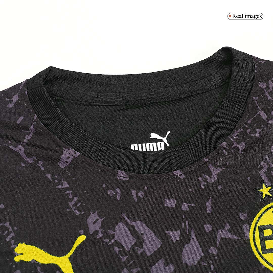 Kid's Borussia Dortmund Away  Soccer Jersey Kit(Jersey+Shorts) 2023/24 Top Soccer Jerseys Store