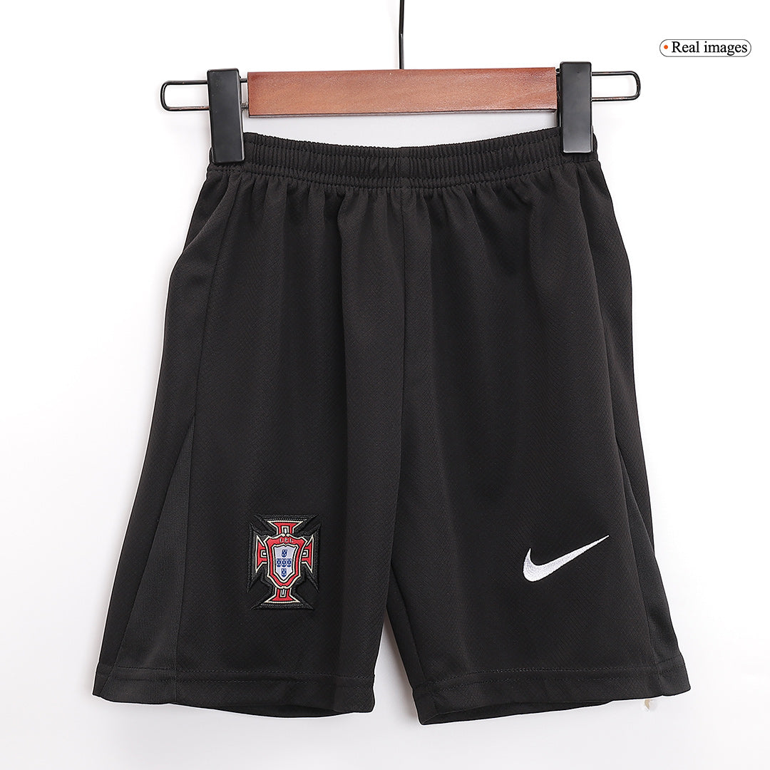 Kid's Portugal Away Jerseys Full Kit Euro 2024(Short+ Shorts+sock)