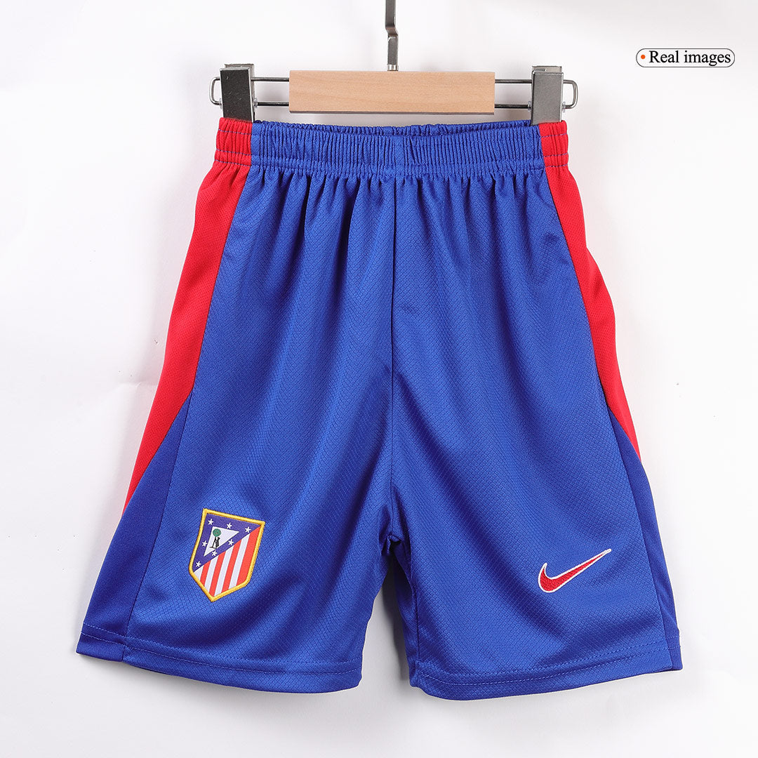 Kid's Atletico Madrid Home  Soccer Jersey Kit(Jersey+Shorts) 2024/25 Top Soccer Jerseys Store