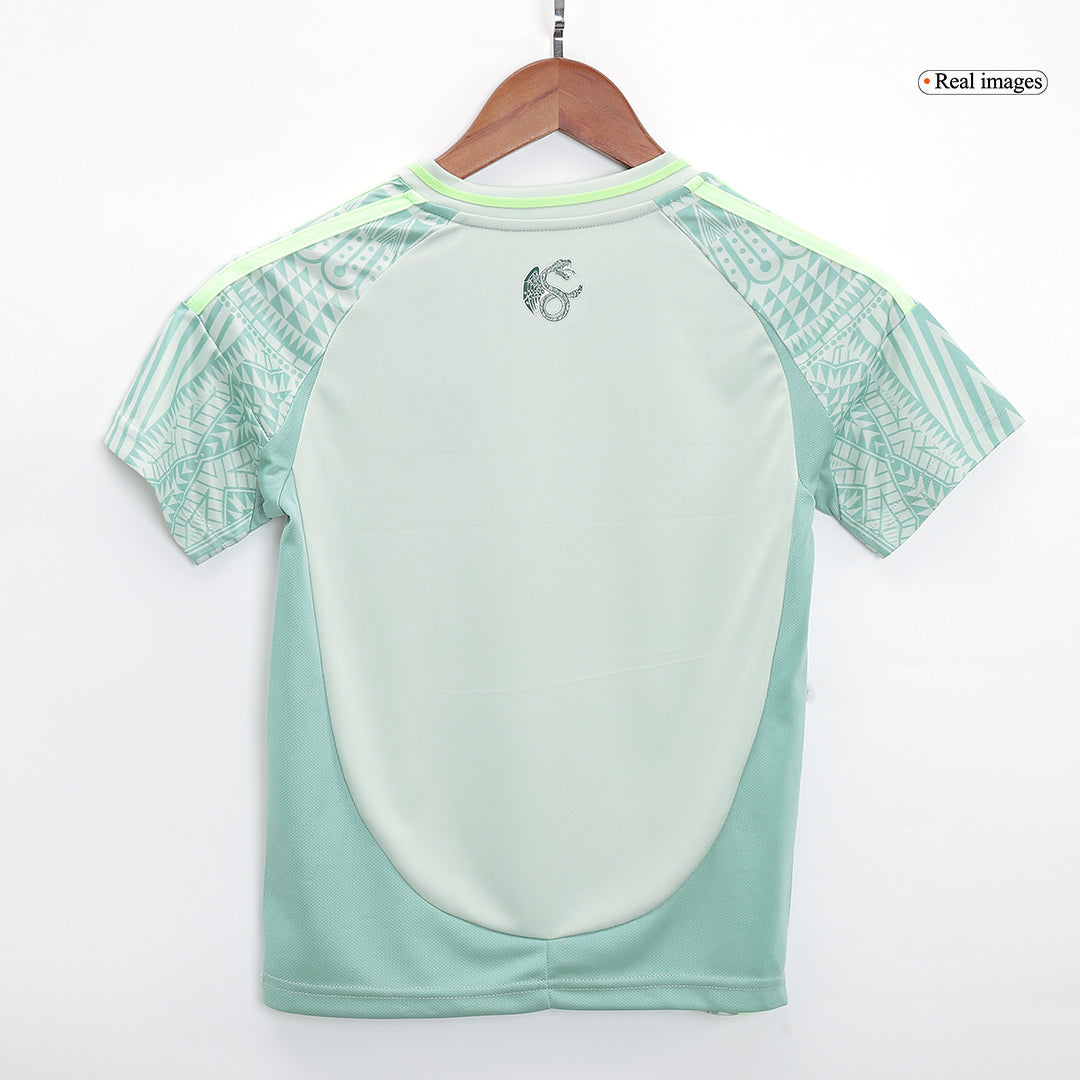 Kid's Mexico Away Jerseys Kit(Jersey+Shorts) Copa América 2024 Top Soccer Jerseys Store