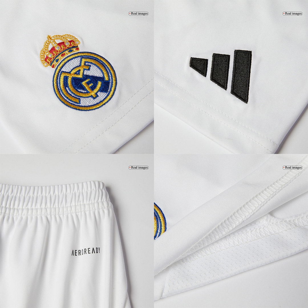 Kid's Real Madrid Home Soccer Jersey Kit(Jersey+Shorts) 2024/25 Top Soccer Jerseys Store