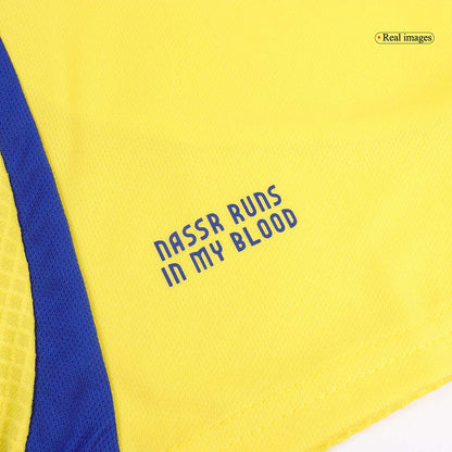 Kid's RONALDO #7 Al Nassr Home  Soccer Jersey Kit(Jersey+Shorts) 2024/25 - ACL Top Soccer Jerseys Store