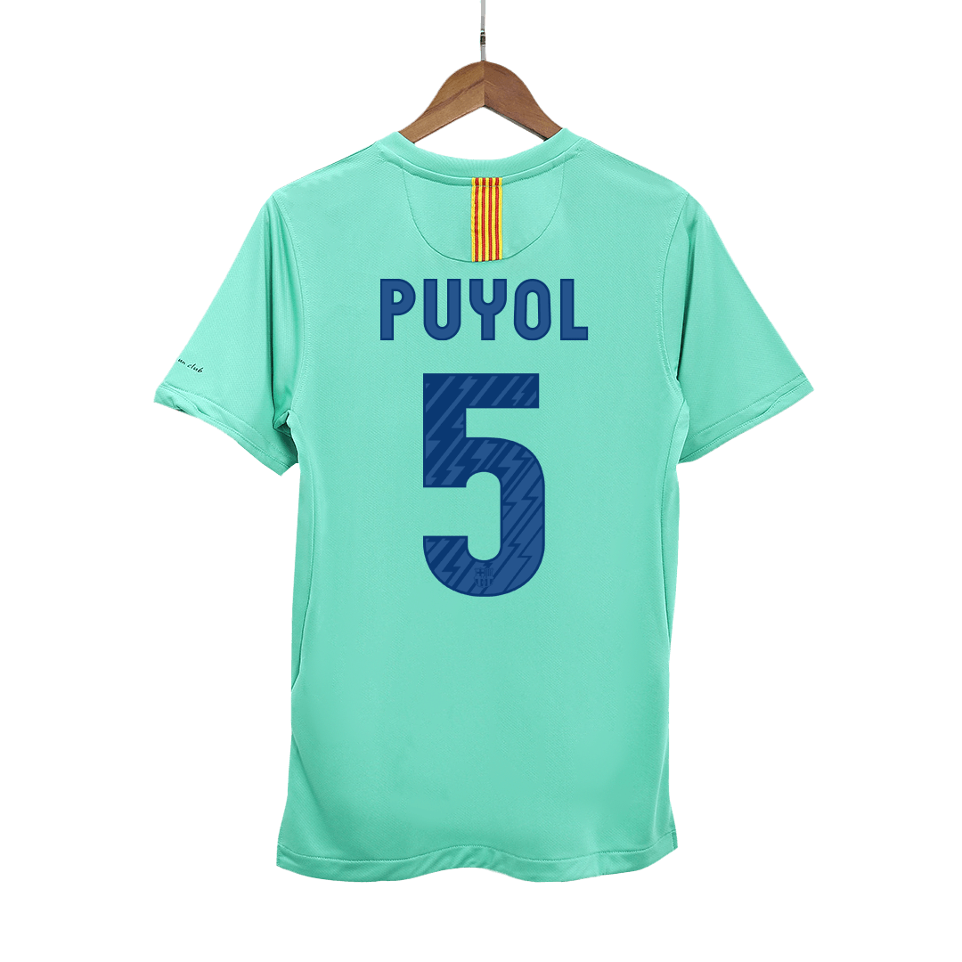 Retro PUYOL #5 2010/11 Barcelona Away  Soccer Jersey Top Soccer Jerseys Store