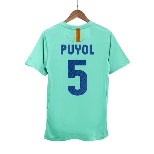Retro PUYOL #5 2010/11 Barcelona Away  Soccer Jersey Top Soccer Jerseys Store