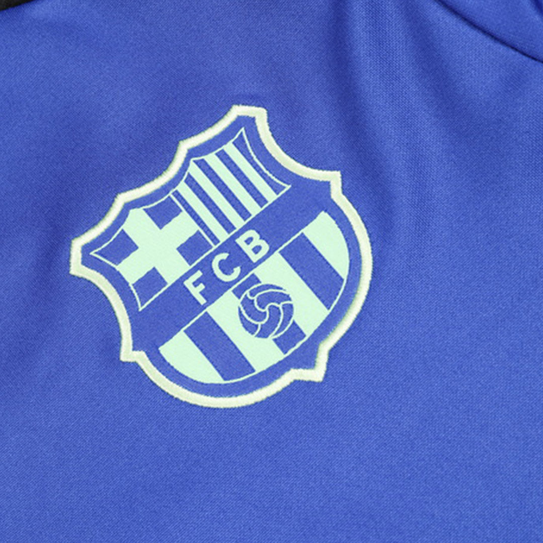 Kid's Barcelona Zipper Sweatshirt Kit(Top+Pants) 2024/25 Top Soccer Jerseys Store