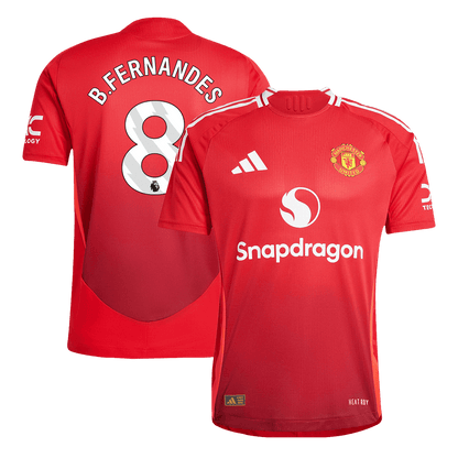 Player Version B.FERNANDES #8 Manchester United Home  Soccer Jersey 2024/25 Top Soccer Jerseys Store