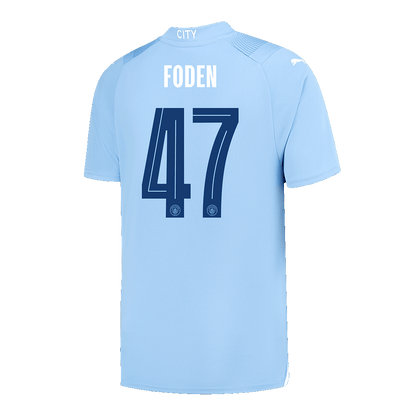 FODEN #47 Manchester City Home  Soccer Jersey 2023/24 - UCL Top Soccer Jerseys Store